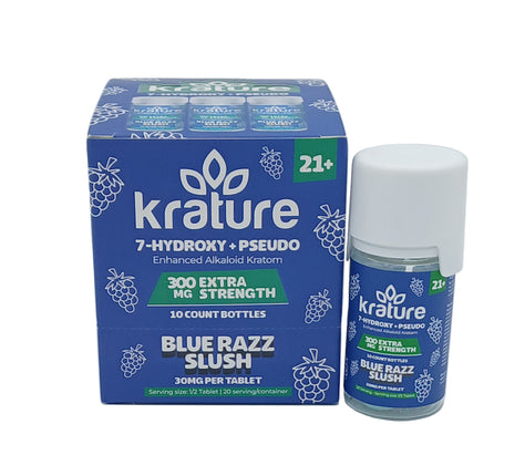 KRATURE 30MG 7-HYDROXY + PSEUDO TABLETS (10CT/JARS , 300MG/JAR)