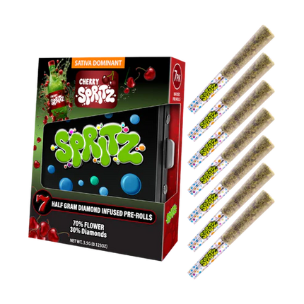 SPRITZ HALF GRAM DIAMOND INFUSED PRE-ROLLS (7 X 0.5 GRAM EACH)