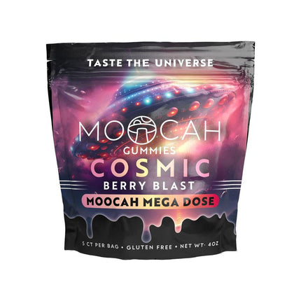 MOOCAH MEGA DOSE MUSHROOM GUMMIES 5PC/BAG COSMIC BERRY BLAST 815670026775