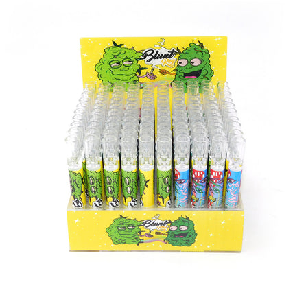 GLASS ONE HITTER ASSORTED DESIGN 100CT/DISPLAY