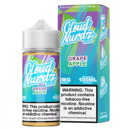 Cloud Nurdz TFN E-Juice 100ML - Grape Apple Iced 3MG E-Juice