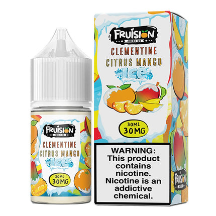 FRUISION JUICE 30ML SALT CLEMENTINE CITRUS MANGO ICE 30MG 752298501911