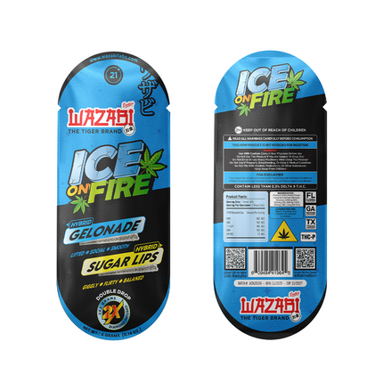 WAZABI ICE ON FIRE DOUBLE DROP THC-P LIQUID DIAMOND PRE ROLLS (2 X 2 GRAM EACH)