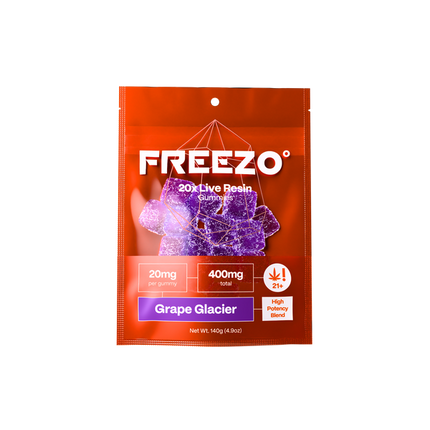 FREEZO 20MG LIVE RESIN GUMMIES (20CT/BAG , 400MG/BAG)