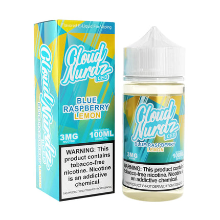 Cloud Nurdz TFN E-Juice 100ML - Peach Blue Raspberry Iced