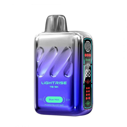 LIGHTRISE BY LOST VAPE TB18K 5% DISPOSABLE (5CT DISPLAY) BLUE MINT 6941881816202
