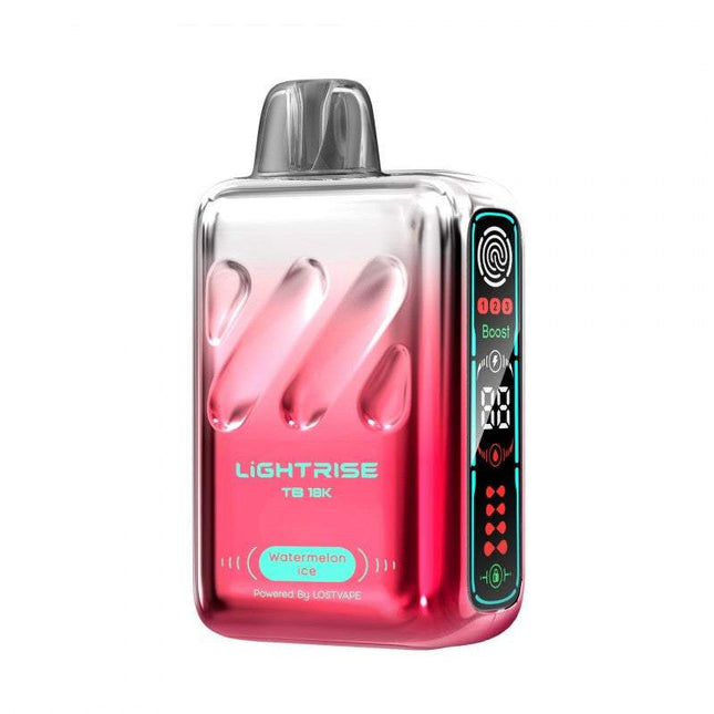 LIGHTRISE BY LOST VAPE TB18K 5% DISPOSABLE (5CT DISPLAY) WATERMELON ICE 6941881816240