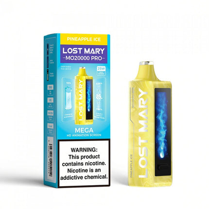 LOST MARY MO20000 PRO DISPOSABLE (5CT DISPLAY) PINEAPPLE ICE 5056716405368