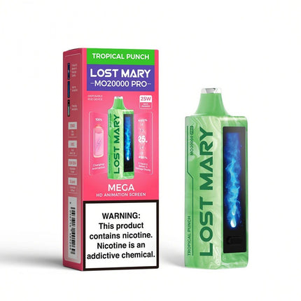 LOST MARY MO20000 PRO DISPOSABLE (5CT DISPLAY) TROPICAL PUNCH 5056716405412