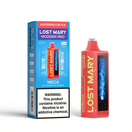LOST MARY MO20000 PRO DISPOSABLE (5CT DISPLAY) WATERMELON ICE 5056716405429