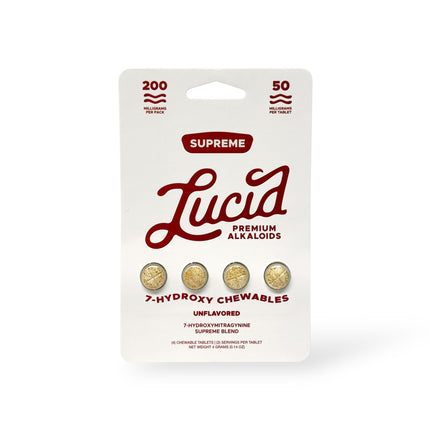 LUCID 7-HYDROXY SUPREME BLEND 50MG TABLETS (4CT PACK)