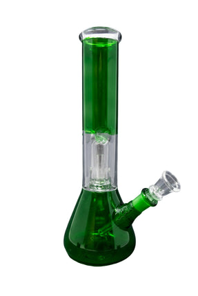 GREEN PERCOLATOR 10" WATER PIPE