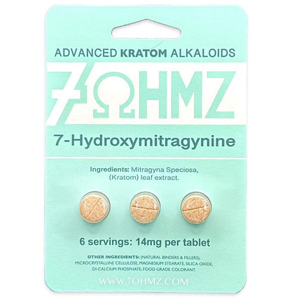 7OHMZ ADVANCED KRATOM ALKALOIDS 3 TABLETS / PACK 6 SERVINGS Default Title 196852306107