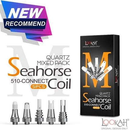LOOKAH SEAHORSE QUARTZ MIXED PACK 510 CONNECT COIL 5CT/PK Default Title 6973199597924
