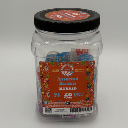 SERENITY INDOOR EXOTIC THC-A FLOWER 1 GRAM (20CT JAR)