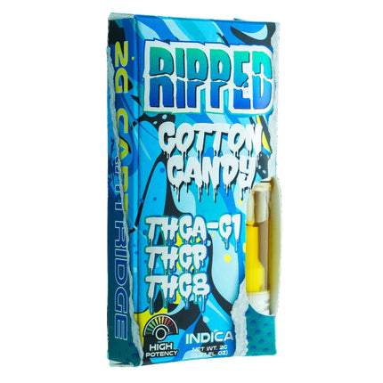 RIPPED 2 GRAM CARTRIDGE (THCA-C1 + THCP + THCB) COTTON CANDY (INDICA) 749565997881