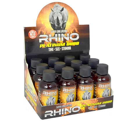 RHINO PLATINUM MALE ENHANCMENT DRINK (12CT DISPLAY)