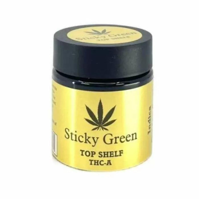 STICKY GREEN TOP SHELF THC-A 3.5G FLOWER HYBRID 765464934994