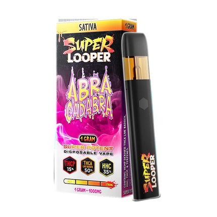 SUPER LOOPER 1G DISPOSABLE THC-A THCP ABRA CADABRA (SATIVA) 810110047310