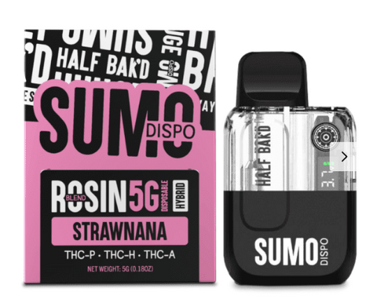 HALF BAK'D SUMO 5G DISPOSABLE ROSIN BLEND (THC-P, THC-H, THC-A)