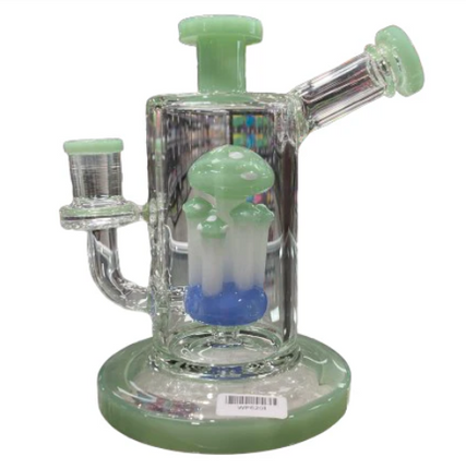 SILO 6" RAINBOW MUSHROOM DESIGN WATER PIPE