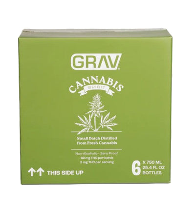 GRAV CANNABIS SPIRIT DRINK 60MG 750ML BOTTLE (6CT DISPLAY)