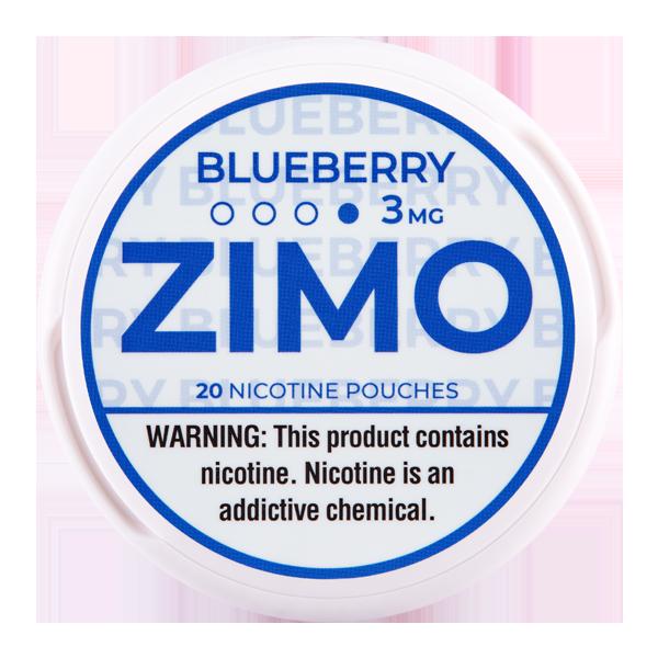 ZIMO 3MG NICOTINE POUCHES (PACK OF 5) BLUEBERRY 6974488943736