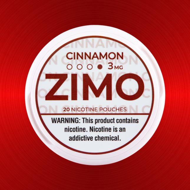 ZIMO 3MG NICOTINE POUCHES (PACK OF 5) CINNAMON 6974488948434