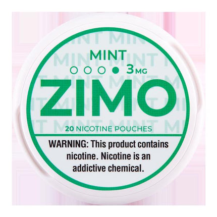ZIMO 3MG NICOTINE POUCHES (PACK OF 5) MINT 6974488948410