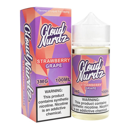 Cloud Nurdz E-Juice 100ML - Grape Strawberry 3MG E-Juice 100