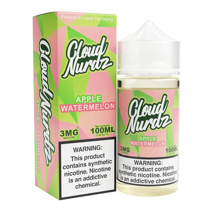 Cloud Nurdz E-Juice 100ML - Watermelon Apple 3MG E-Juice