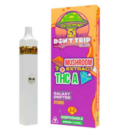 DOZO DON'T TRIP MUSHROOM EXTRACT +THC-A 2.5G DISPOSABLE