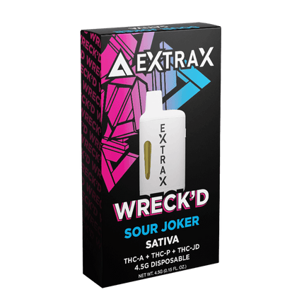 EXTARX WRECK’D 4.5ML THC-A DISPOSABLE - SOUR JOKER - DELTA