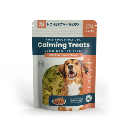HOMETOWN HERO 20MG CBD PET TREATS (30CT/BAG) | CHICKEN DINNER