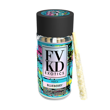 FVKD EXOTICS THC-A LIQUID DIAMOND PRE-ROLLS 1.5G EACH (5CT JAR)