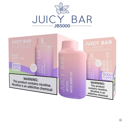 Juicy Bar 5000 (10-Pack) - Mixed Berry Ice - E-Cig