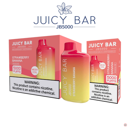Juicy Bar 5000 (10-Pack) - Strawberry Banana - E-Cig