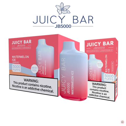 Juicy Bar 5000 (10-Pack) - Watermelon Ice - E-Cig