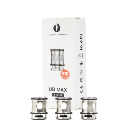 LOST VAPE UB MAX X1 COIL 0.15 OHM (3PC PACK)