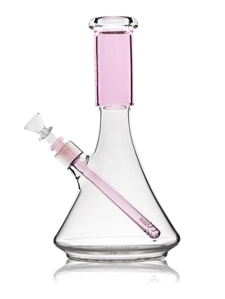 GRAV LARGE DECO BEAKER WATER PIPE | PINK