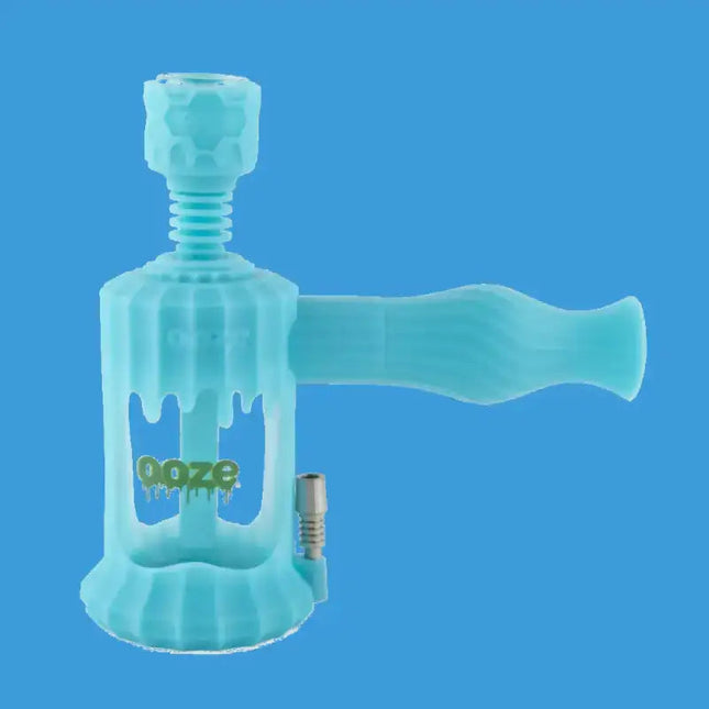 OOZE CLOBB SILICONE GLASS WATER PIPE & NECTAR COLLECTOR 4 IN
