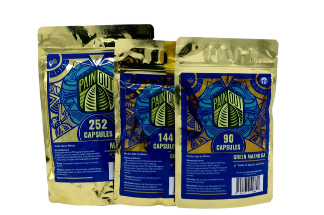 Pain Out Kratom - Pills 90CT | Green Maeng Da - KRATOM