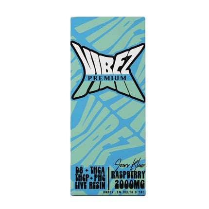 PREMIUM VIBEZ 2ML DUO THC-A DISPOSABLE - SOUR BLUE RASPBERRY