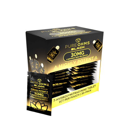 PURE OHMS 7 HYDROXYMITRAGYNINE 50MG TABLETS (1CT/PACK, 30PKS/BOX)