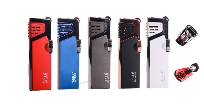 TESLA 3 TORCH WITH CIGAR PUNCH MODEL# 61765 (12CT DISPLAY)