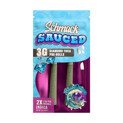 SCHMACK SAUCED 1.5 GRAM THC-A DIAMOND PRE ROLL (2CT/PACK)
