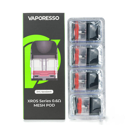 VAPORESSO XROS SERIES PODS | 0.6 OHM TOP FILL (4PC PACK)