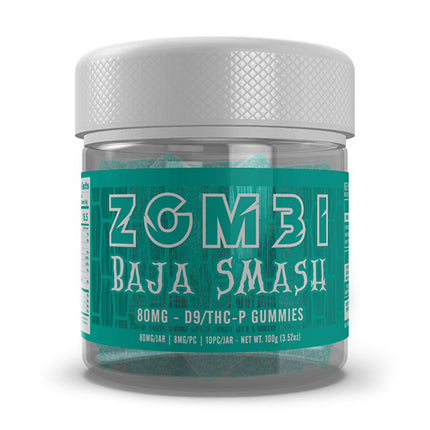ZOMBIE 80MG D9 THCP GUMMIES (8MG/PC ,10PC/JAR)