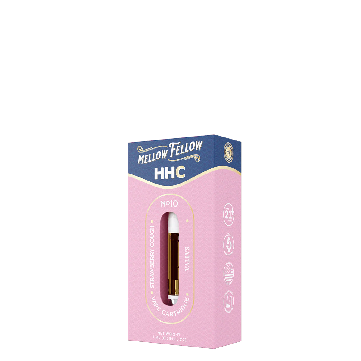 MELLOW FELLOW 1ML HHC CLASSIC VAPE CARTRIDGE (6CT BOX)