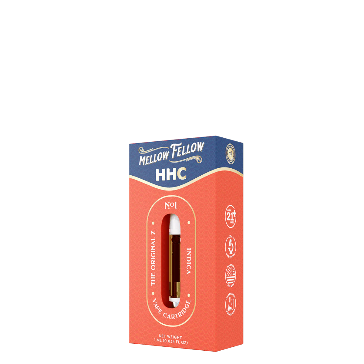 MELLOW FELLOW 1ML HHC CLASSIC VAPE CARTRIDGE (6CT BOX)